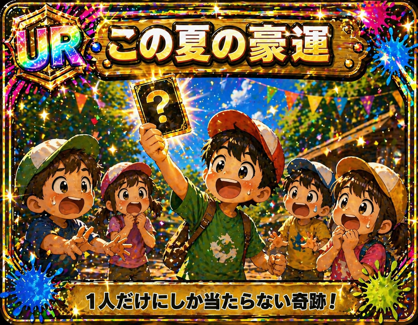 この夏の豪運をテーマにしたスキルカード