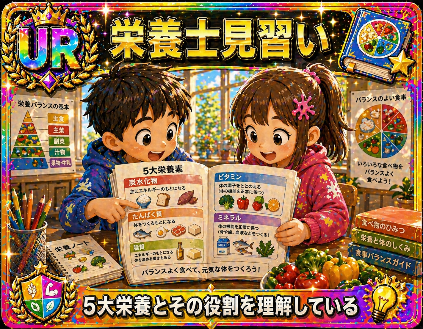 五大栄養素を学ぶスキルカード
